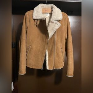 Suede Shearling Moto Jacket from Gap
